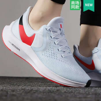 Original Women's Nike Zoom Winflo 6  Half Blue/Red Orbit AQ8228 401 Size UK 5.5 (SA 5.5)