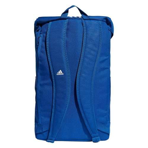 Original adidas Unisex Classic 3 Stripe Backpack Blue Work Travel Gym Bag DM7791