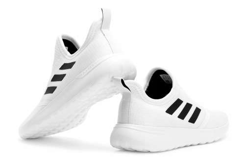 Original Men's adidas NEO Lite Racer SlipOn White/ Black F36665 Size UK 12 (SA 12)