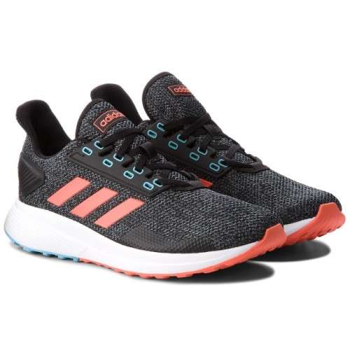 Original Mens adidas DURAMO 9 Carbon Black BB6919 Size UK 11 (SA 11)