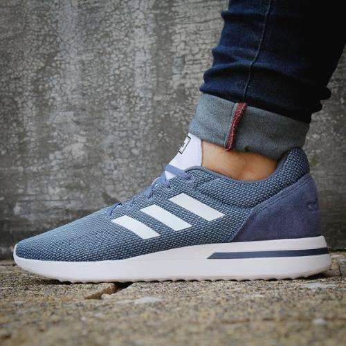 Original Mens adidas RUN 70S Knit Blue B96557 UK Size 12 (SA 12)