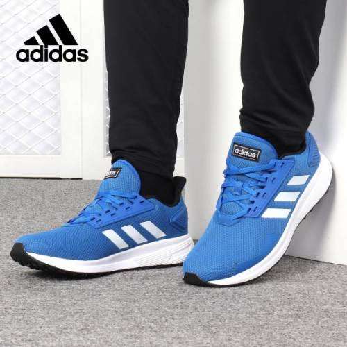 Original Mens adidas DURAMO 9 Blue/ Black BB7067 Size UK 11 (SA 11)
