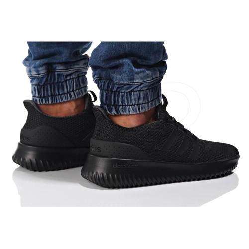 Original Men's adidas NEO Cloudfoam Ultimate Black BC0018 Size UK 7 (SA 7)