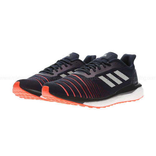 Original Mens adidas SOLAR DRIVE Legend Ink/ True Orange D97451 Size UK 9.5 (SA 9.5)