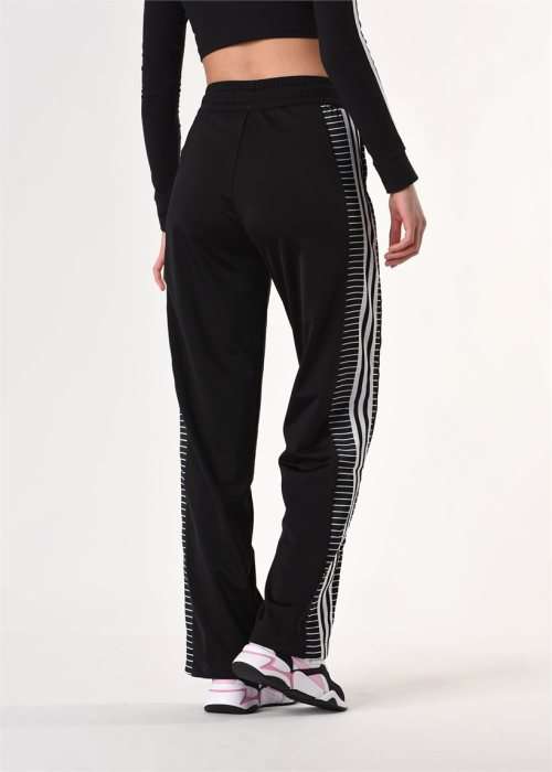 Original Women's adidas Track Pants Black & White Stripes DU9880 Size UK/SA - 12 (Medium)