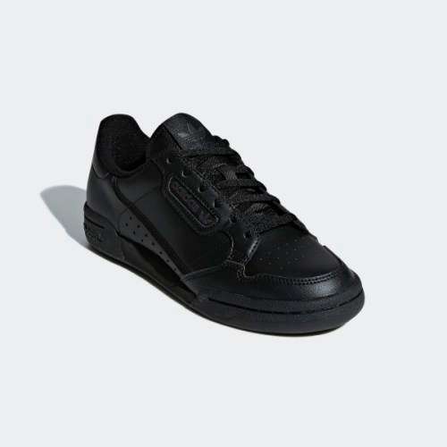 Original KIDS adidas UNISEX Continental 80 J All Black F97500 Size UK 5 (SA 5)