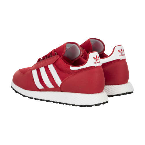 Original KIDS adidas UNISEX Forest Grove C Scarlet Red/ White B37746 Size UK 4 (SA 4)