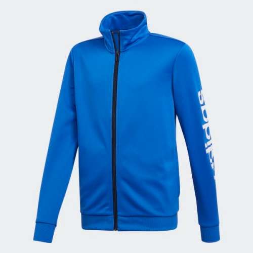 Original Boys adidas Linea 2 Pc Poly Tracksuit Junior Boys Blue EI7961 Size UK/SA 13-14 Years