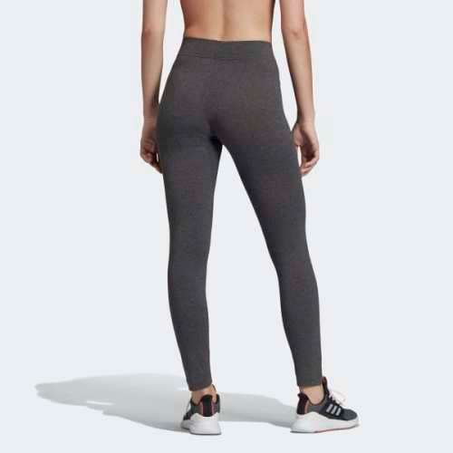 Original Women's adidas Essentials Linear Tights Grey EI0666 Size Medium