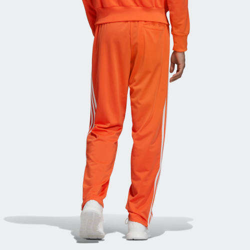 Original Men's adidas FIREBIRD TRACK PANTS Orange CL7844 Size Large