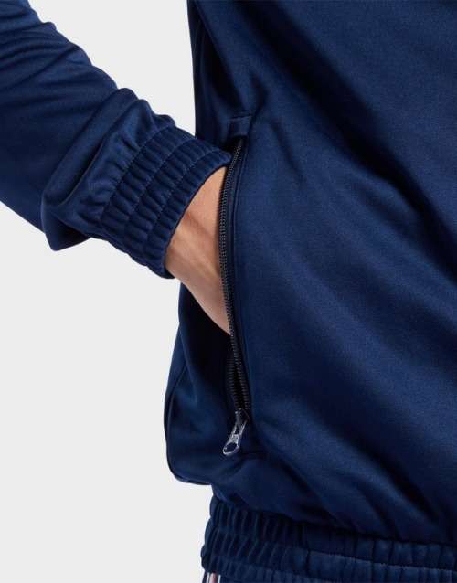 Original Men's Reebok Classics Full Zip Vector Tape Track Top Navy Blue CL9745 Size Large