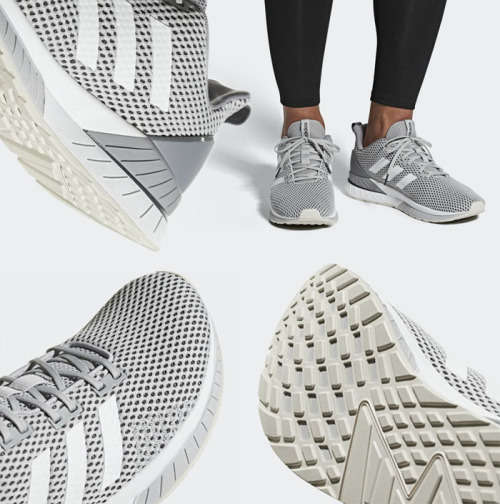 Original Mens adidas QUESTAR TND Grey Two/ Cloud White F34693 Size UK 9 (SA 9)