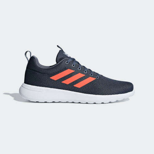 Original Men's adidas Lite Racer CLN Grey /Orange F34496 Size UK 9 (SA 9)