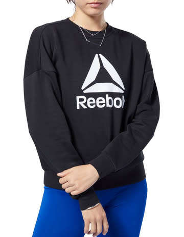 Original Womens Reebok Classics Workout Ready Big Logo Coverup DY8098 Size Medium