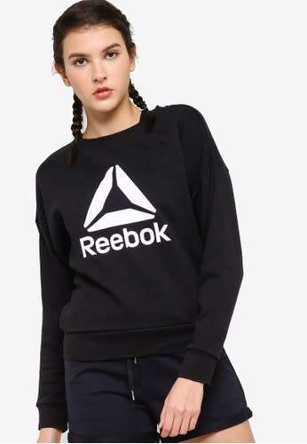 Original Womens Reebok Classics Workout Ready Big Logo Coverup DY8098 Size Medium