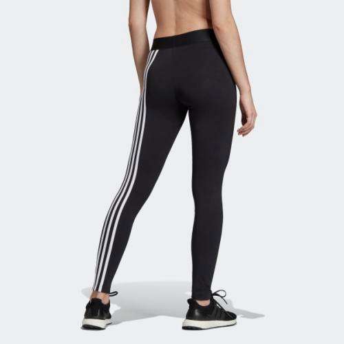 Original Women's adidas Asymmetrical 3-Stripes Tights Black DX7969 Size Medium