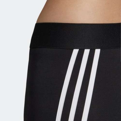 Original Women's adidas Asymmetrical 3-Stripes Tights Black DX7969 Size Medium