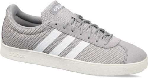 Original Men's adidas VL Court 2.0 Skate Boarding Grey/ White F34578 Size UK 12 (SA 12)