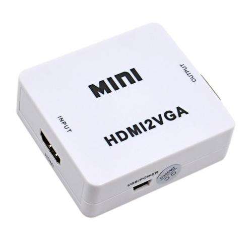 Mini HDMI to VGA Adapter + Audio Cable for XBOX360 for PS4/PS3 PC to 1080P HDTV Display Projector