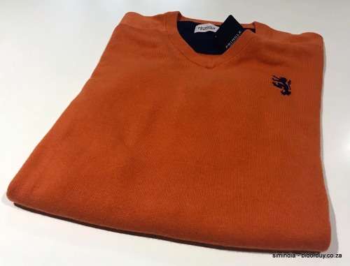 Original Mens PRINGLE Charleston V-neck Knit Furnace Size Large