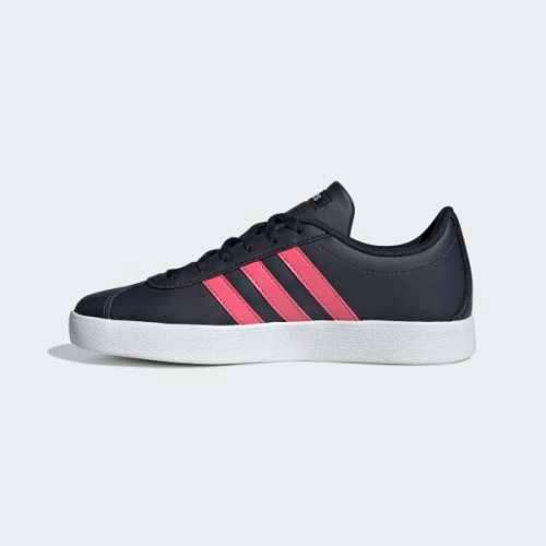 Original Women's adidas VL Court 2.0 Legend Ink/ Real Pink EE6899 Size UK 4 (SA 4)