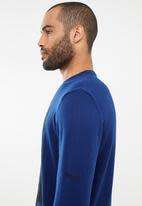 Original Mens PRINGLE Leon Lion Round Neck knit Blue Size Extra Large