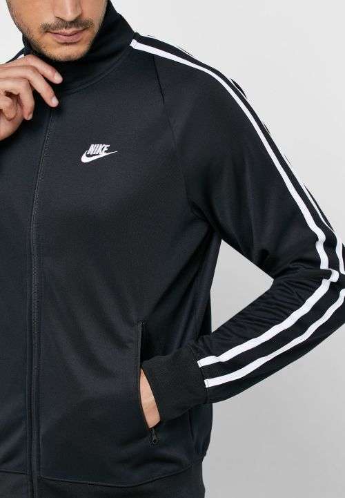 NIKE Men's SPORTSWEAR N98 JACKET (LOOSE FIT) Black AR2244 010 Size Medium