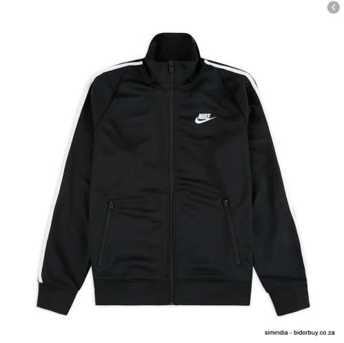 NIKE Men's SPORTSWEAR N98 JACKET (LOOSE FIT) Black AR2244 010 Size Medium