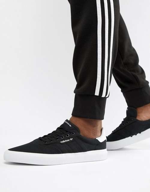 Original adidas UNISEX 3MC Skate Boarding Core Black/White/Parade EE7289 Size UK 8 (SA 8)