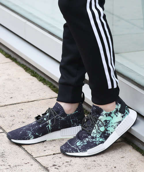 Original Mens adidas NMD R1 PRIME KNIT Green Marble BB7996 Size UK 10 (SA 10)