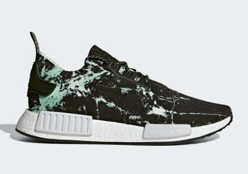 Original Mens adidas NMD R1 PRIME KNIT Green Marble BB7996 Size UK 10 (SA 10)