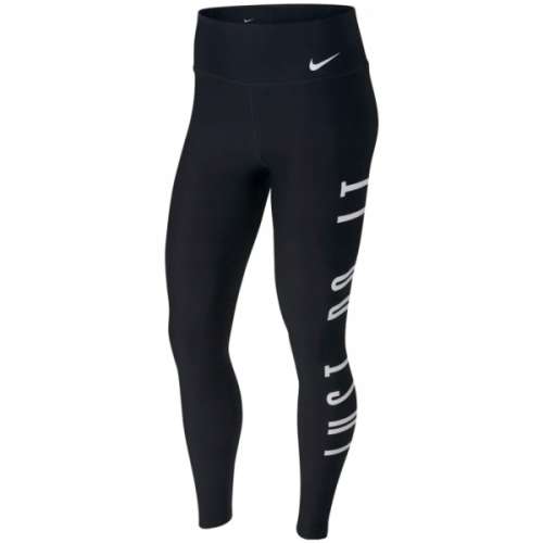 Original NIKE Womens POWER TRAINING  Just Do It Tights Black CJ5777 010 Size Medium