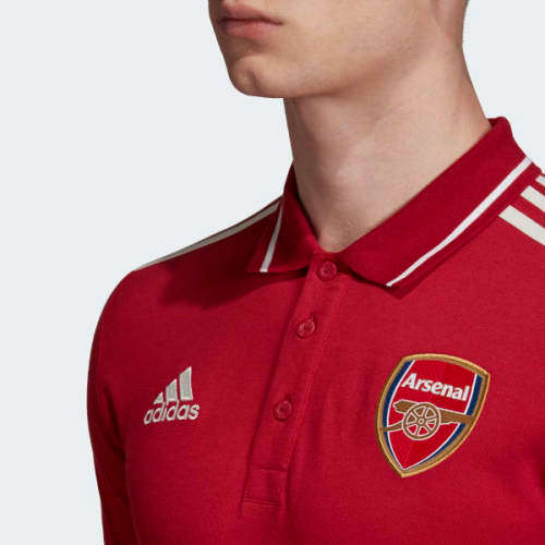 Original Men's adidas ARSENAL 2019-20 Polo Shirt Maroon Official Licensed Product EH5618 Size Large