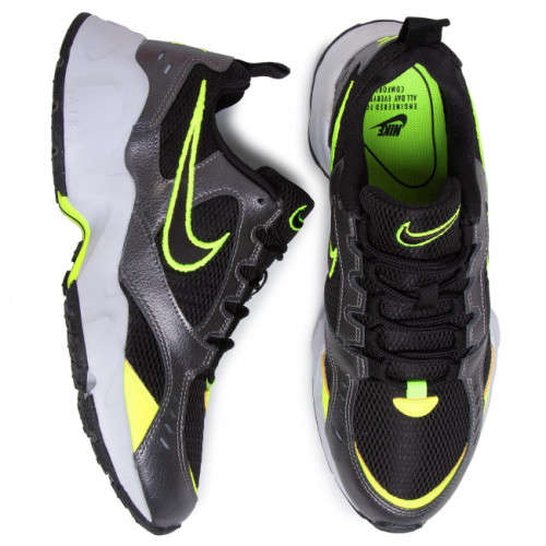 Original Mens Nike AIR Heights Black/ Volt AT4522 006 Size UK 8 (SA 8)