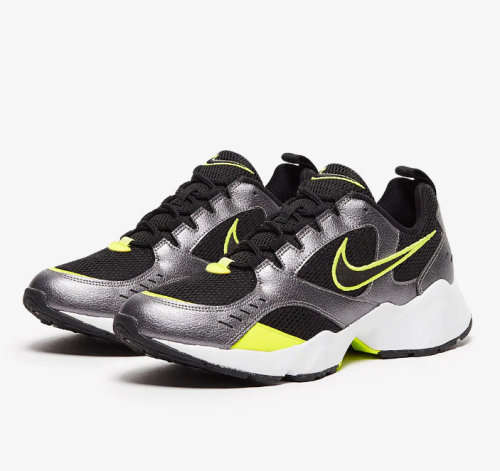 Original Mens Nike AIR Heights Black/ Volt AT4522 006 Size UK 8 (SA 8)