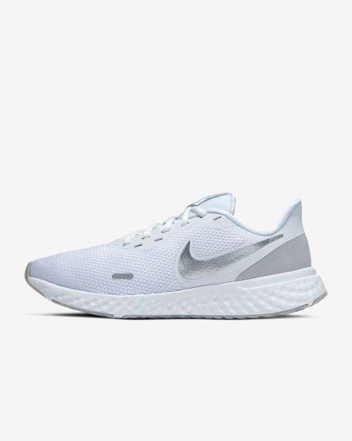 Original Women's Nike Revolution 5 White/ Wolf Grey BQ3207 100 Size UK 5.5 (SA 5.5)