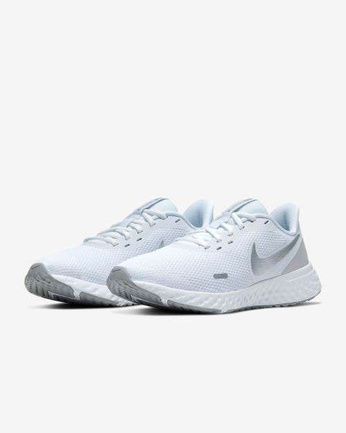 Original Women's Nike Revolution 5 White/ Wolf Grey BQ3207 100 Size UK 5.5 (SA 5.5)