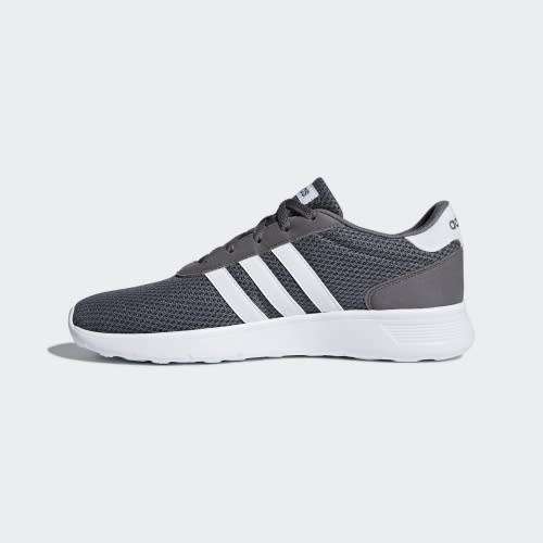 Original Men's adidas Lite Racer Dark Grey/ White B43732 Size UK 9 (SA 9)