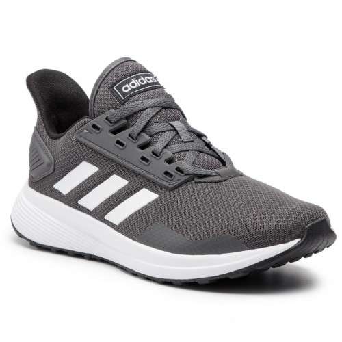 adidas Men's DURAMO 9 Cloud Foam Grey/ White F34491 Size UK 11.5 (SA 11.5)