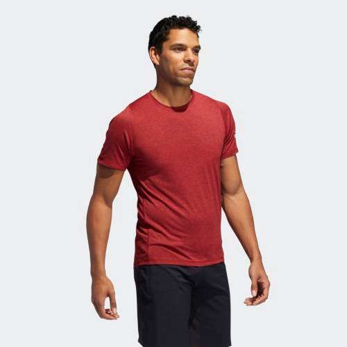 Original Men's adidas FREELIFT SPORT ULTIMATE HEATHER TEE DX9488 Size Medium