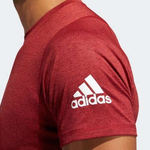 Original Men's adidas FREELIFT SPORT ULTIMATE HEATHER TEE DX9488 Size Medium