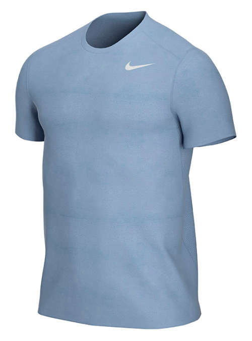 Original Mens NIKE Dri Fit Breathe Run Sports T-Shirt Indigo 904634 460 Size Medium