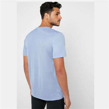 Original Mens NIKE Dri Fit Breathe Run Sports T-Shirt Indigo 904634 460 Size Medium