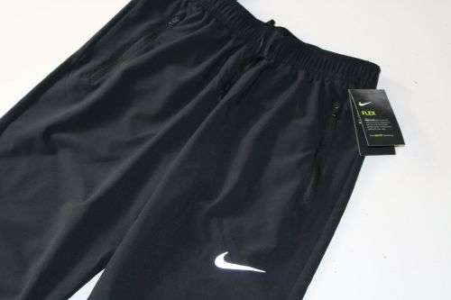 Original NIKE Mens Flex Woven Swift Running Joggers Dri Fit Black CD8384 010 Size Medium