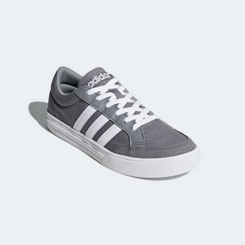 Original Men's adidas VS SET Grey/ Cloud White AW3892 Size UK 9 (SA 9)