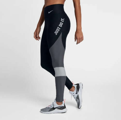 Original NIKE Womens Power Team Victory Tight Fit Long Leggings CD8580 010 Size Medium