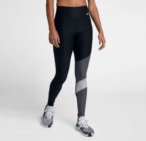 Original NIKE Womens Power Team Victory Tight Fit Long Leggings CD8580 010 Size Medium