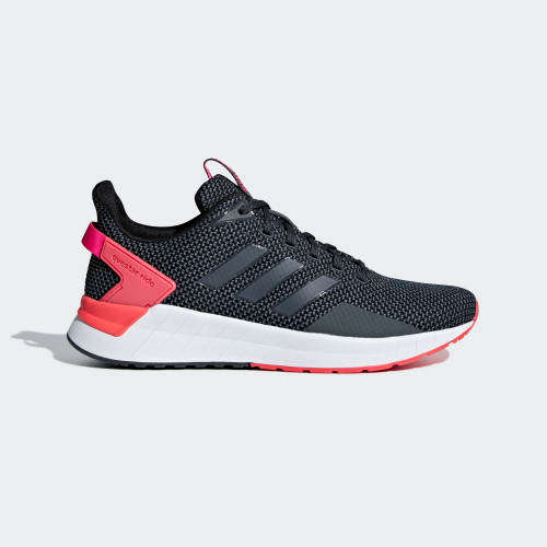 Original Women's adidas QUESTAR RIDE Grey Six/ Shock Red F35037 Size UK 5 (SA 5)