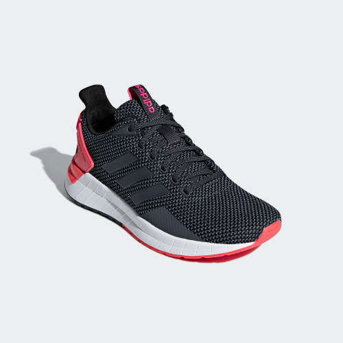 Original Women's adidas QUESTAR RIDE Grey Six/ Shock Red F35037 Size UK 5 (SA 5)