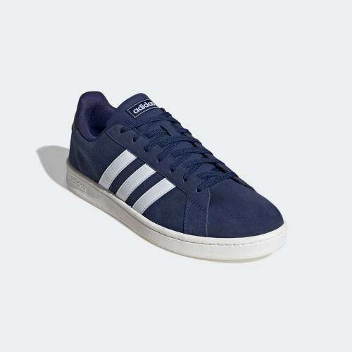 Original Mens adidas Grand Court Dark Blue/ Cloud White F36410 Size UK 8 (SA 8)